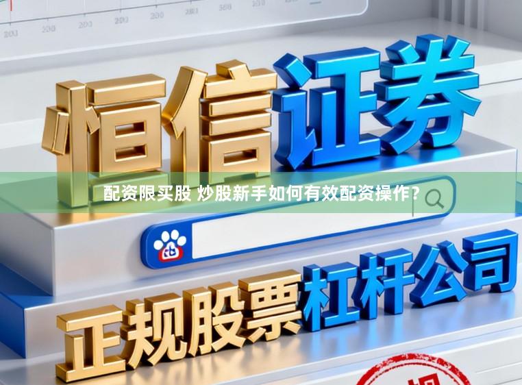 配资限买股 炒股新手如何有效配资操作？